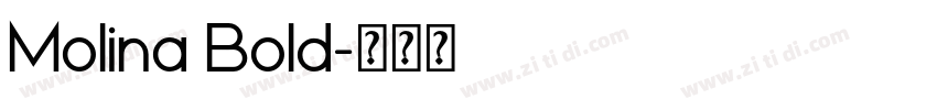 Molina Bold字体转换